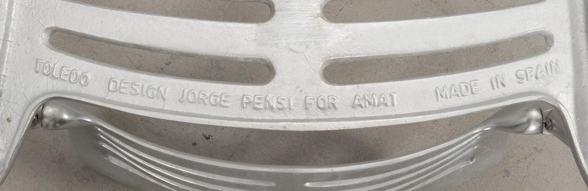 Jorge Pensi, four "Toledo" chairs for Amat-3 Spain.