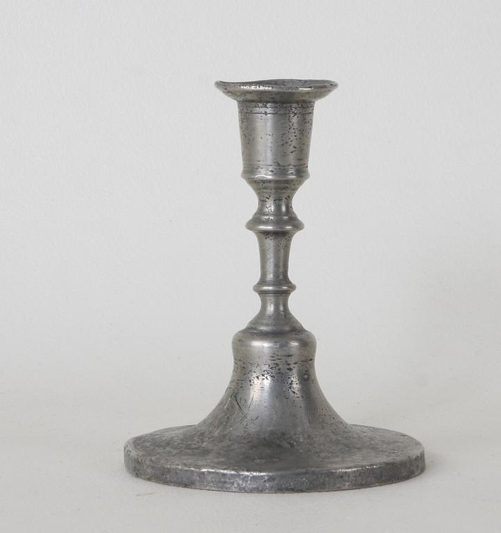 LJUSSTAKE, tenn, gustaviansk, otydl stplr Stockholm, omkr 1800.