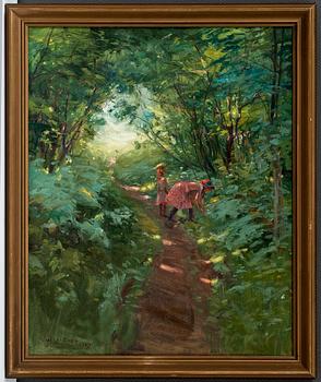 Alex Rapp, GIRLS IN A LEAFY FOREST.