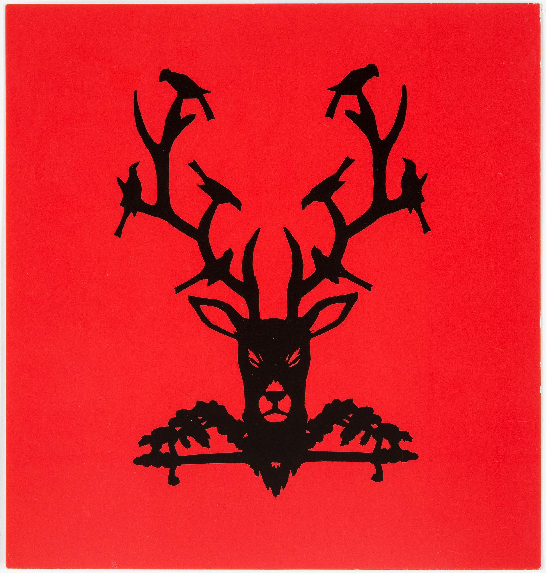 ERNST BILLGREN, pappersklipp (vaxduk), monogramsignerad.