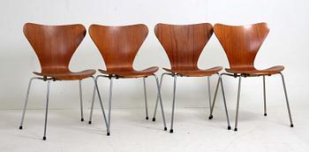STOLAR, 4 st, "Sjuan", Arne Jacobsen, Fritz Hansen.
