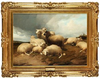 Thomas Sidney Cooper, "A passing shower - sheep in the meadows".
