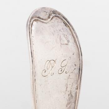 Spoons, 24 pieces, silver, Sweden, 18th–19th century.