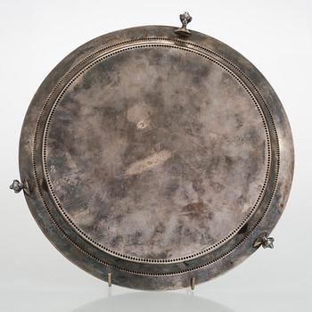 Salver, sterling silver, Mackay, Cunningham & Co, Edinburg 1876.