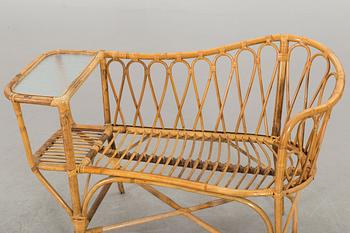 SOFFA, bambu och rotting, 1900-talets mitt.