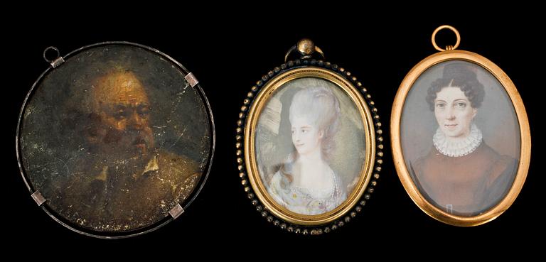 MINIATYRER, 8 st, 1800-tal.