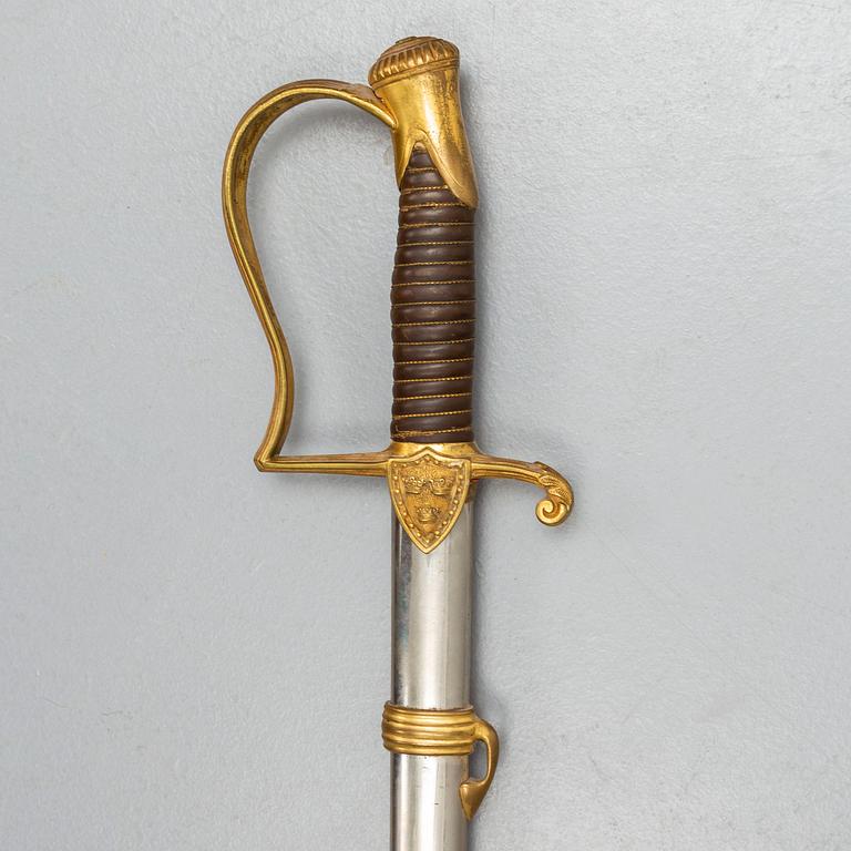 A Swedish late 19th century small sward, and a belt by Sporrong, 20th century.
