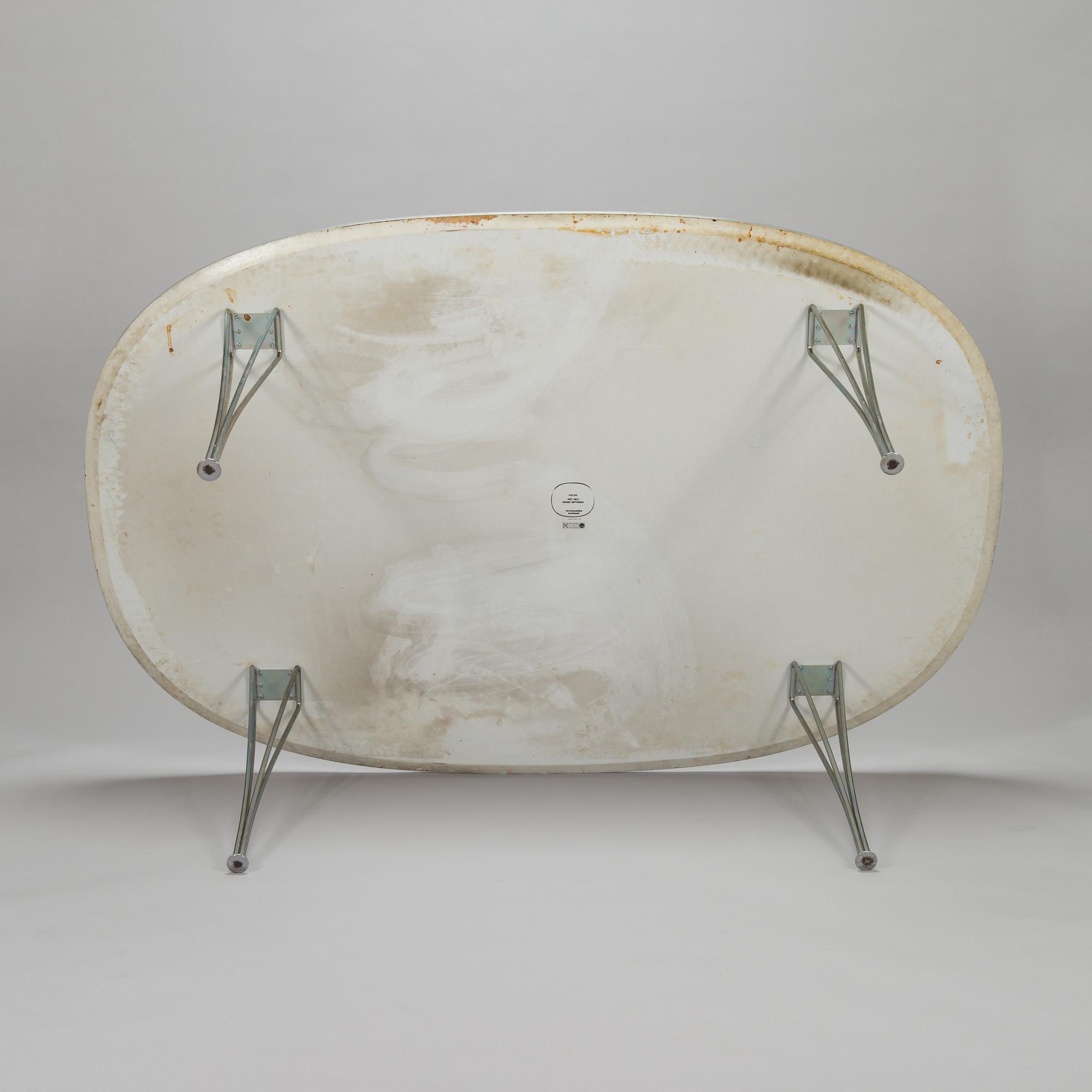 Bruno Mathsson & Piet Hein, dining table, "Superellips", Fritz Hansen, Danmark.