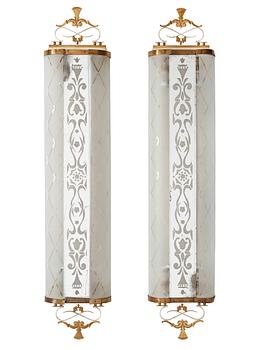 285. A pair of Swedish grace wall sconces, 1930's.