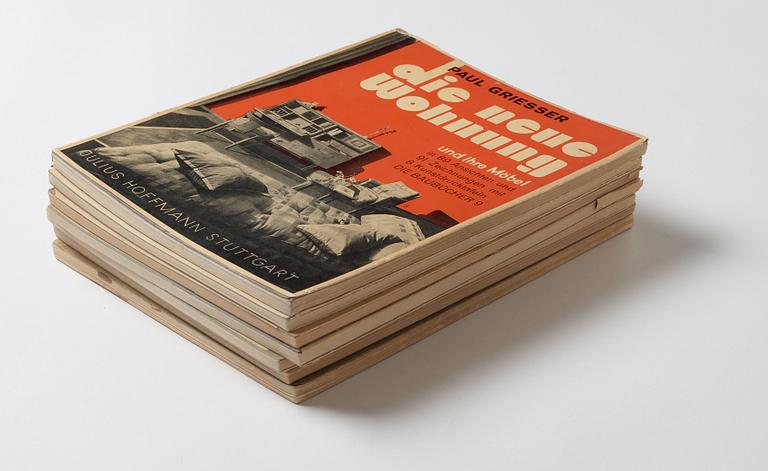 PAUL GRIESSER, ADOLF G. SCHNECK och ERICH DIECKMANN. 7 vol, bl.a. 'Der Stuhl'.