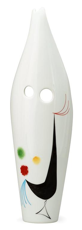 A Beate Kuhn porcelain vase, decorated by Klaus Bendixen, Rosenthal, Germany 1950's.