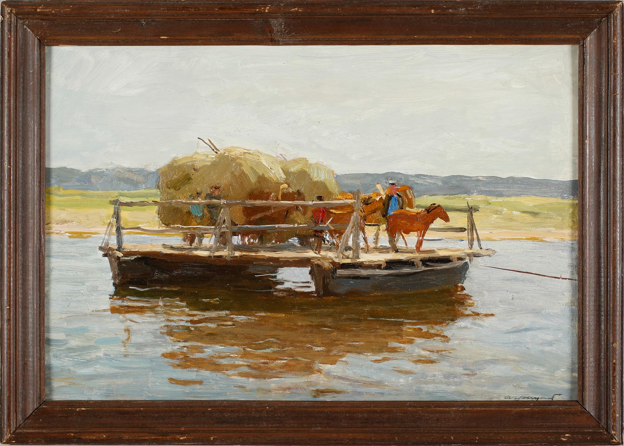 ALEKSEI MIKHAILOVICH GRITSAI, olja på pannå, signerad.