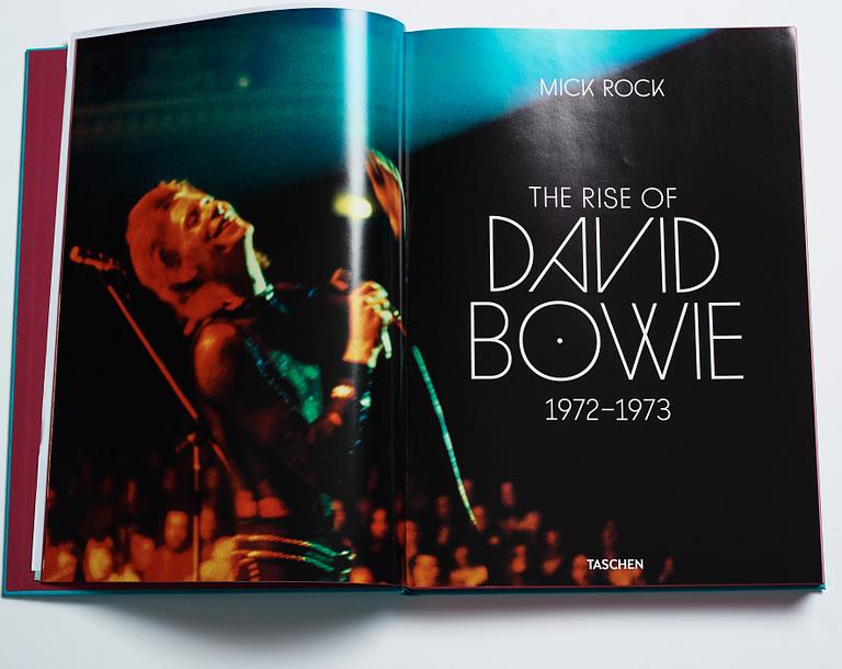 Mick Rock, limited edition photo book signed by Rock and Bowie 2015 published by Taschen.