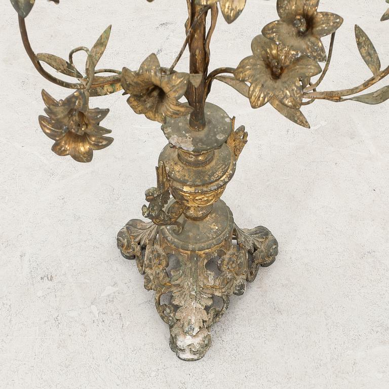 A French late 19th century /20th century candelabra.