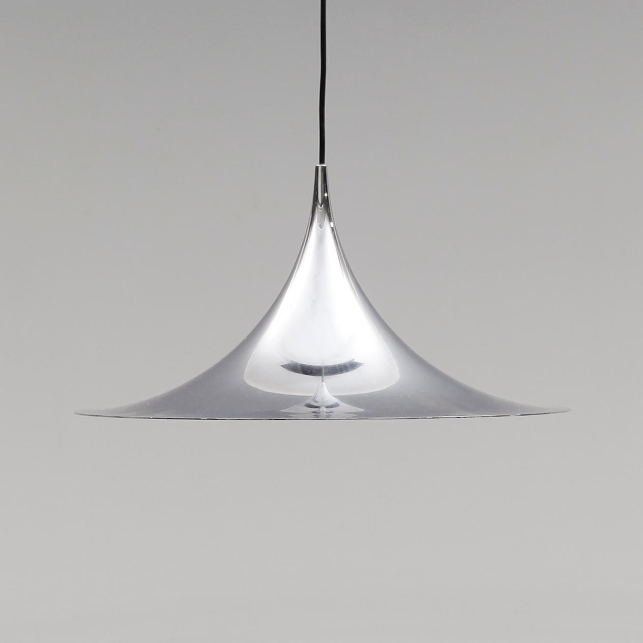 TAKLAMPA, "semipendel", Claus Bonderup, Lyfa, 1900-talets andra hälft. Höjd ca 25 cm.