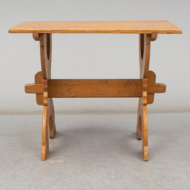 a pine table from the early 1800's.