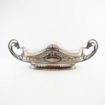 Jardinière Jugend 1910s silver plate.