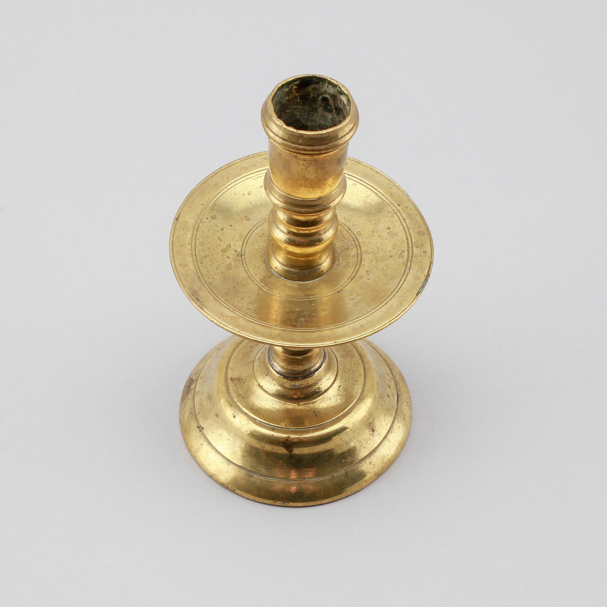 LJUSSTAKE, brons, 1600-tal.