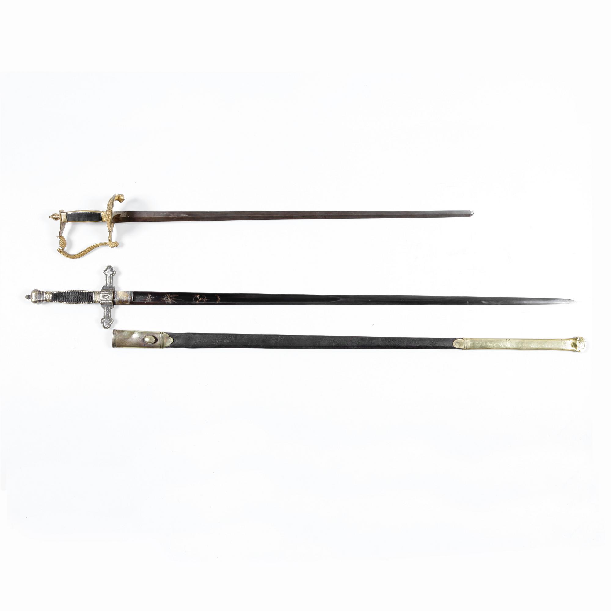 DRÄKTVÄRJOR, 2 st, Sverige, 1800-tal.