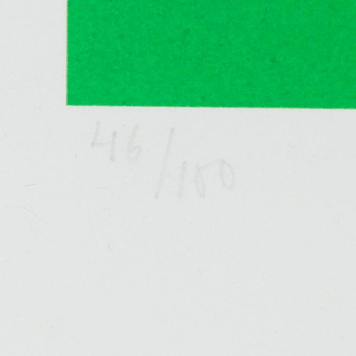 PETER FREUDENTHAL, färglitografi, signerad, daterad 1980 och numrerad 46/100.