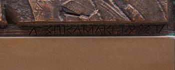 ARVO SIIKAMÄKI, RELIEFS, 3 PCS. Signs in the sky & Full moon & Iceberg.