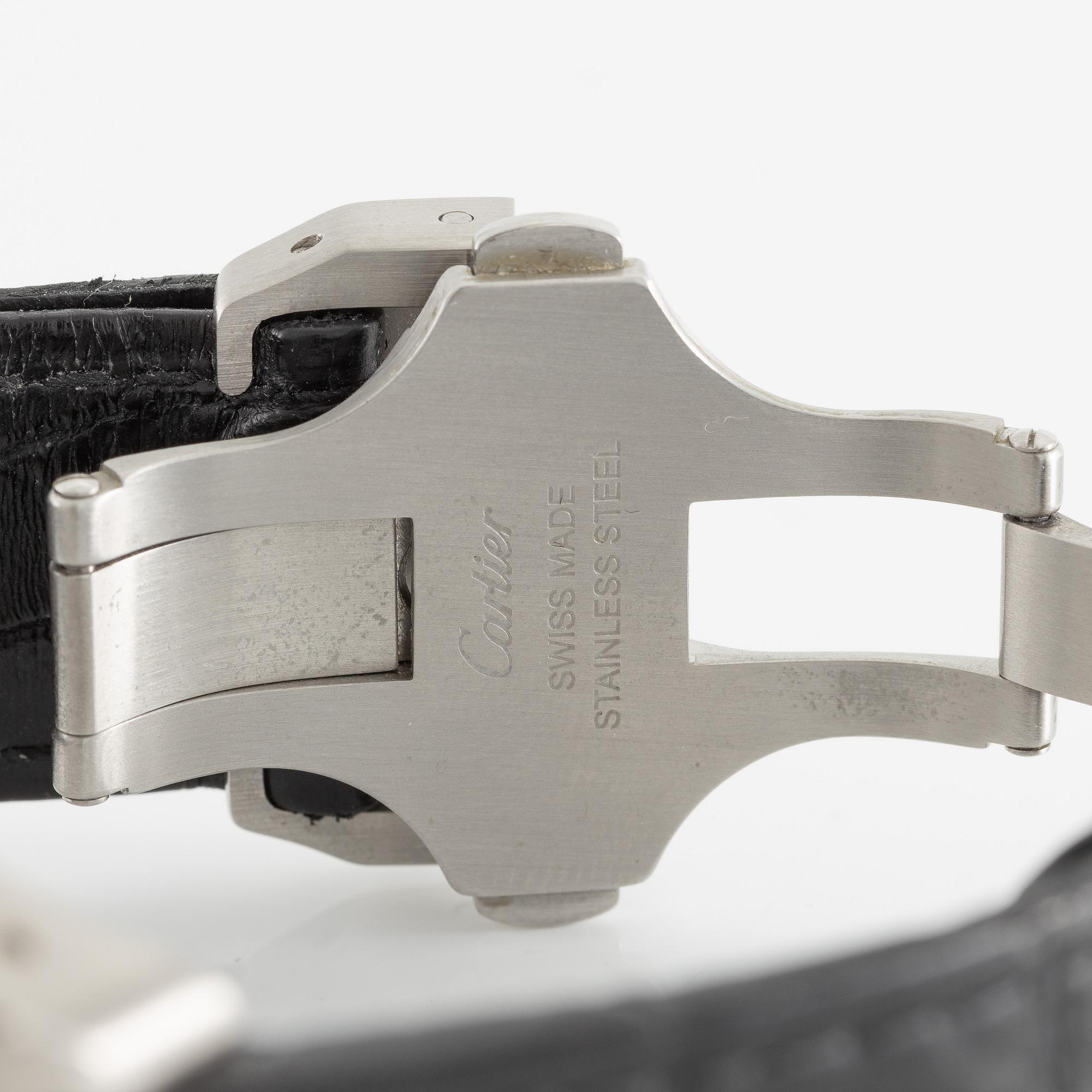 Cartier, Santos 100, wristwatch, 41.3 x 51.1 mm.