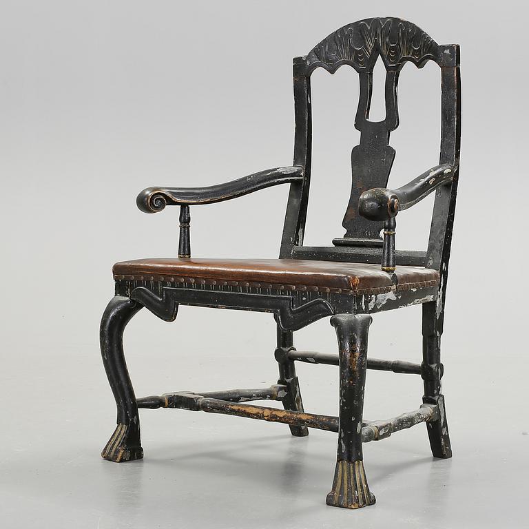 KARMSTOL, senbarock, 1700-tal.