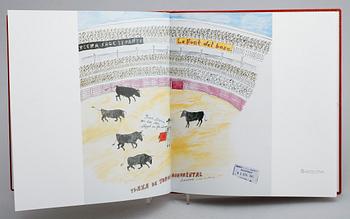 BOK, "Bilder från Klotet" av Lasse Sandberg, Rabén & Sjögren 1989. Signerad kopia. Färglitografi, 100/299.