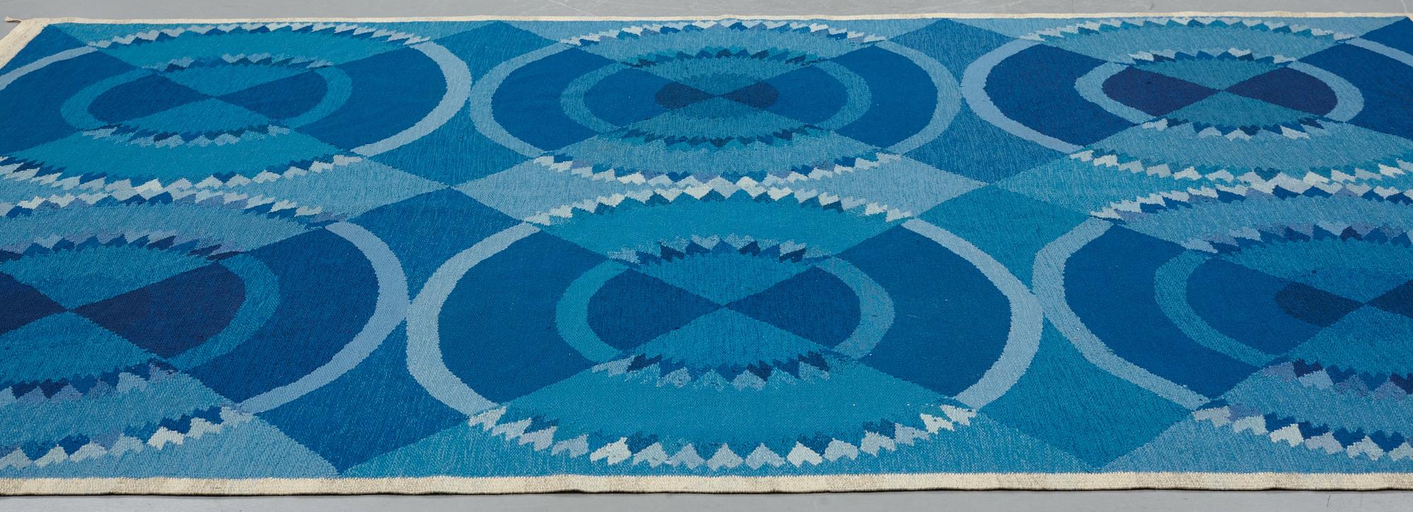 Ingrid Dessau, matto, flat weave, ca 336,5-338 x 223-227 cm, unsigned, Sweden the 1950's-1960's.