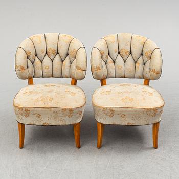 A pair of easy chairs 'Gamla Berlin' by Carl Malmsten.
