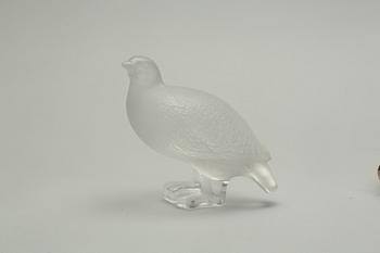 FIGURIN, signerad Lalique France, glas, 1900-talets andra hälft.