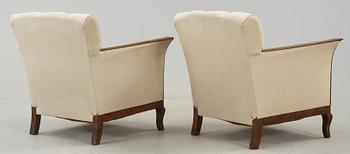 FÅTÖLJER, ett par, Art Deco, 1940-tal.