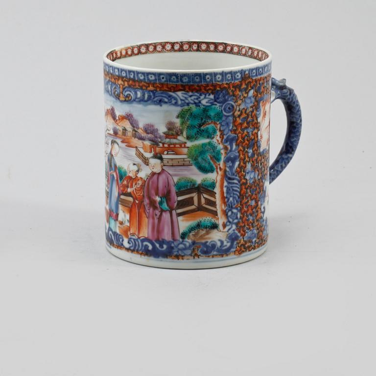 MUGG, porslin, Kina, Qianlong 1736-1795.