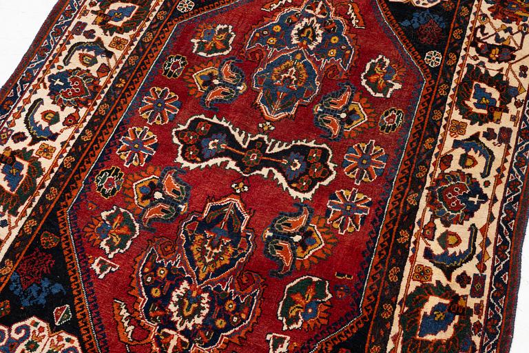 An antique Kashkuli Qashqai rug, South Persia, c. 249 x 150 cm. .
