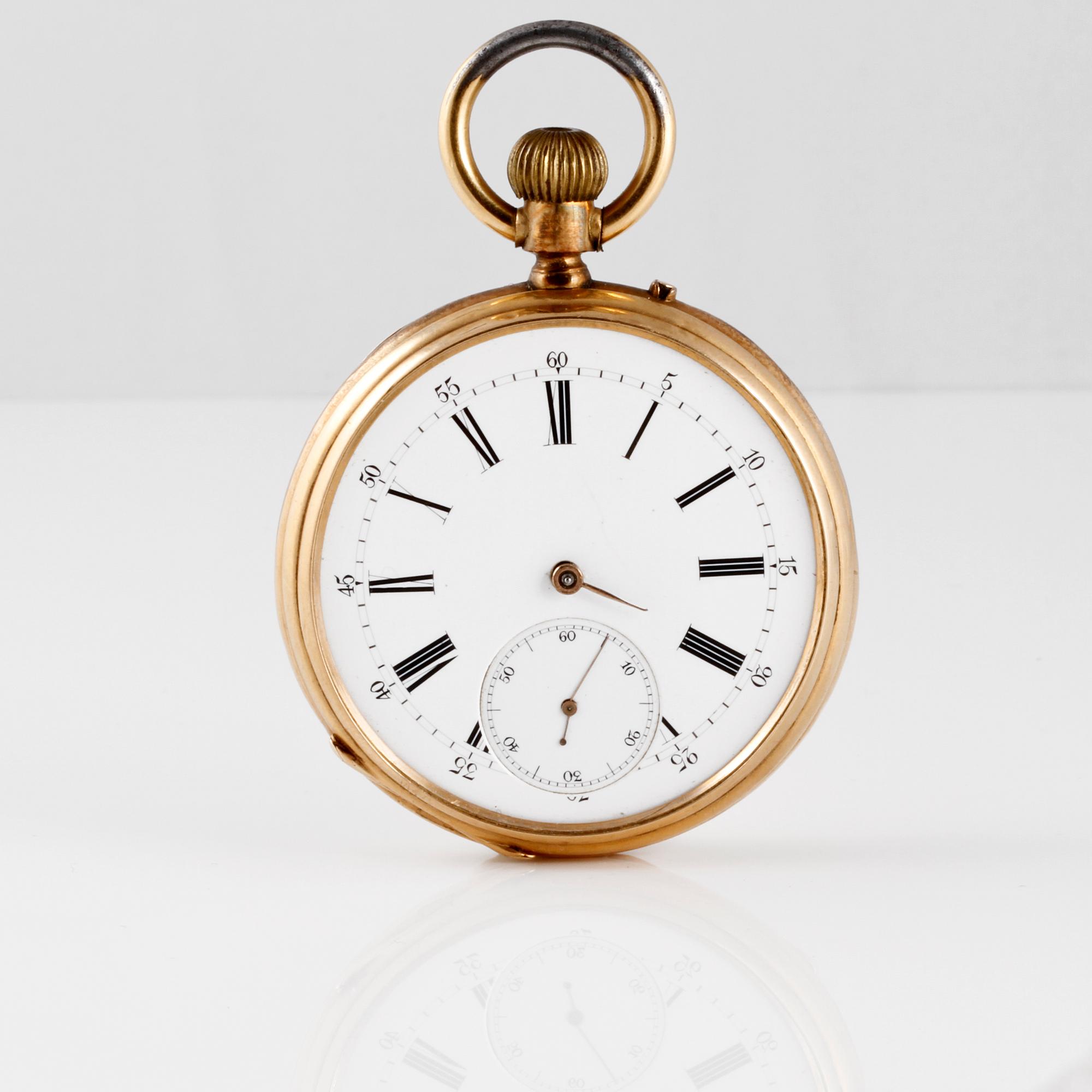FICKUR, 18 K guld, 1900-talets första hälft. Total vikt 81 g.