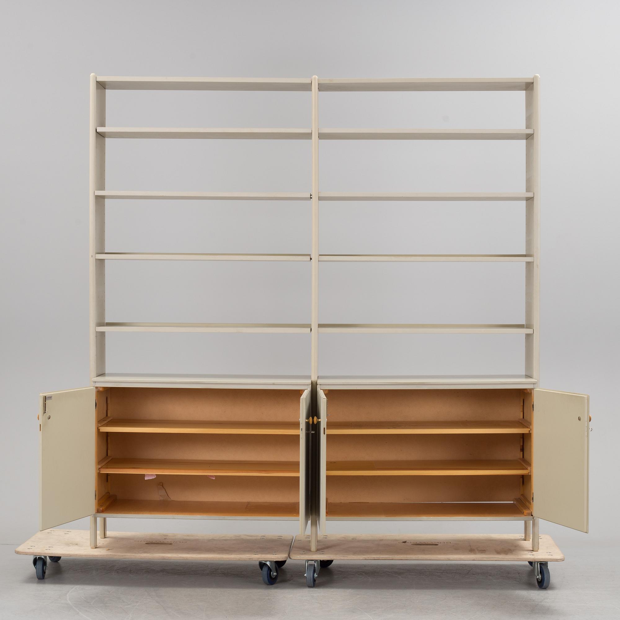 A bookshelf by AB Nordiska Kompaniet, stockholm, second half of the 20th century.