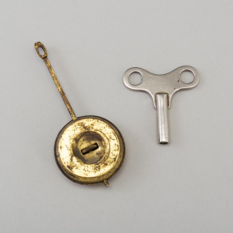 A TABLE CLOCK, Ansonia clock company, New York, late 19th century.