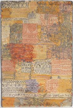 Paul Klee matta, ”Florentinisches villenviertel”. Maskingjord flossa. 205 x 139 cm. Efter ett konstverk från 1926.