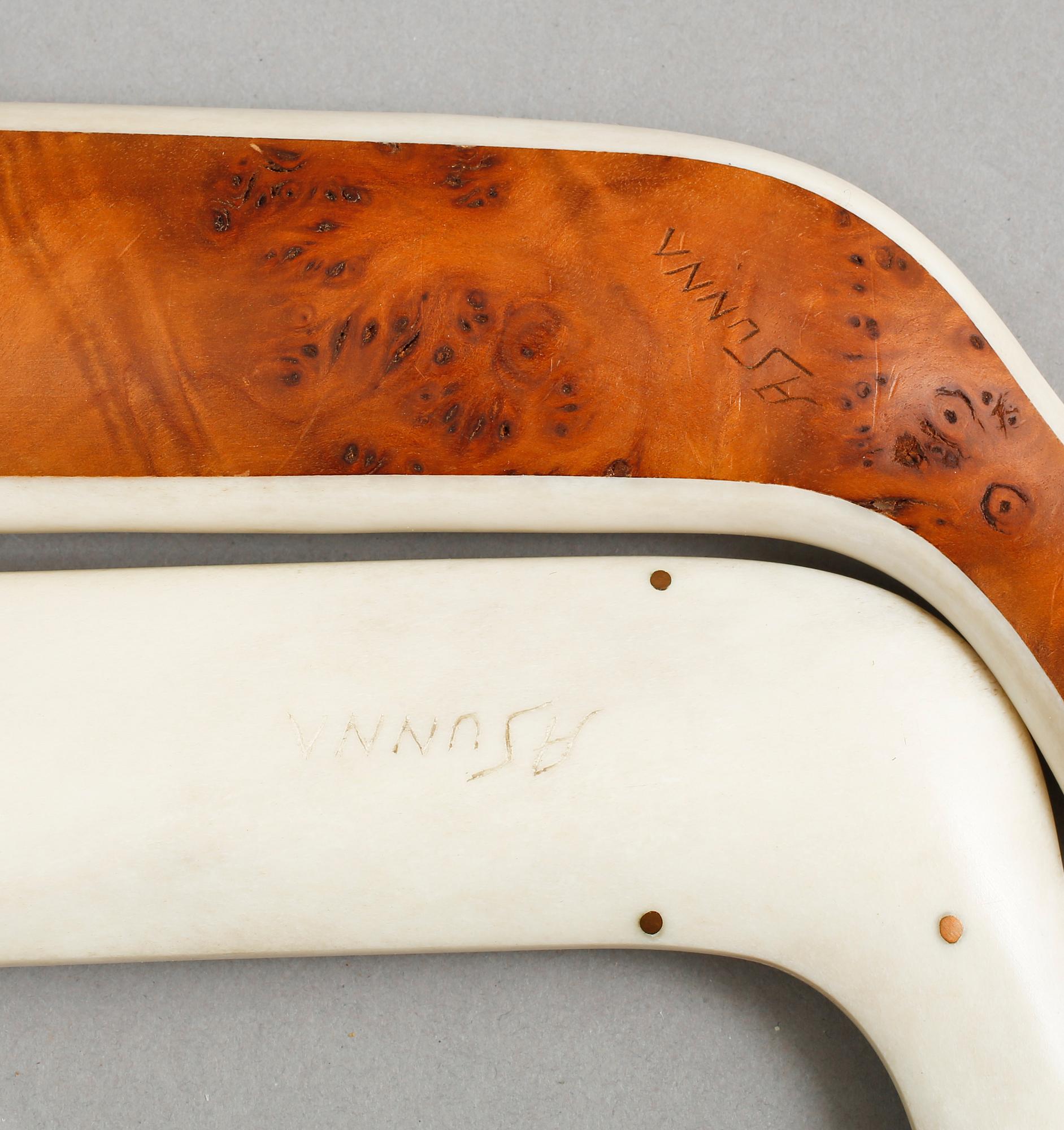 SAMEKNIVAR, 2 st, Anders Sunna, signerade, 1900-talets andra hälft.