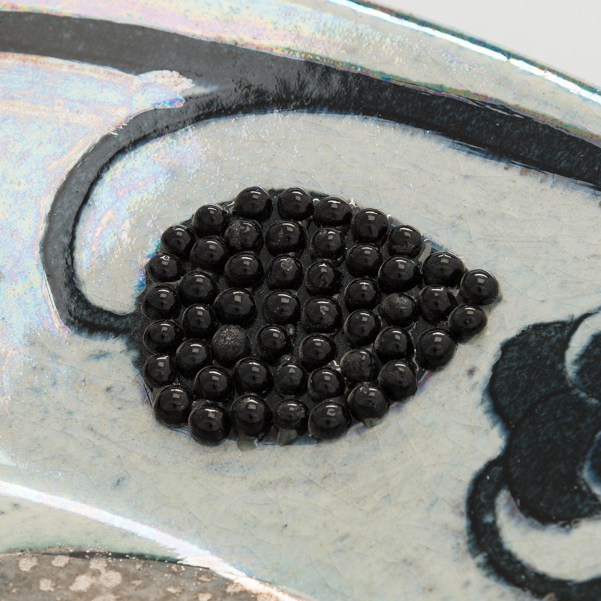 Birger Kaipiainen, dekorationsfat, keramik, signerad Kaipiainen Arabia.