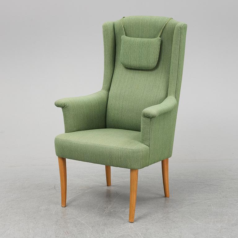 CARL MALMSTEN, an 'Ane' wing chair, AB O.H. Sjögren Stoppmöbler, Tranås.