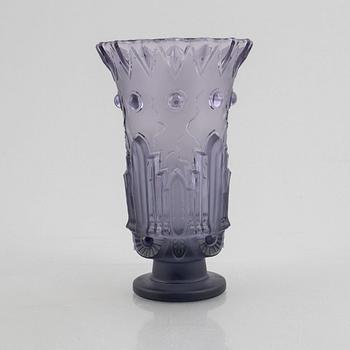 Edvin Ollers, a "EOL", nr. 20 glass vase, Elme Glasbruk, 1928-30.