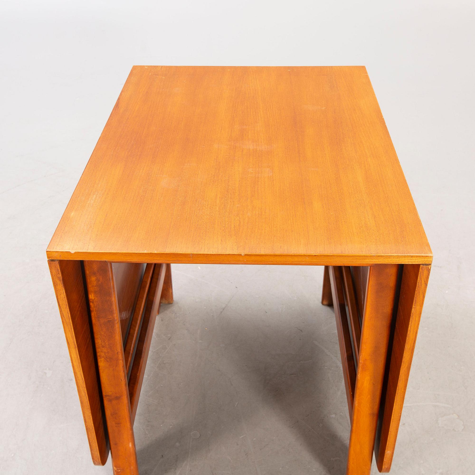 A 1960s teak folding table from Nordiska Kompaniet (NK).