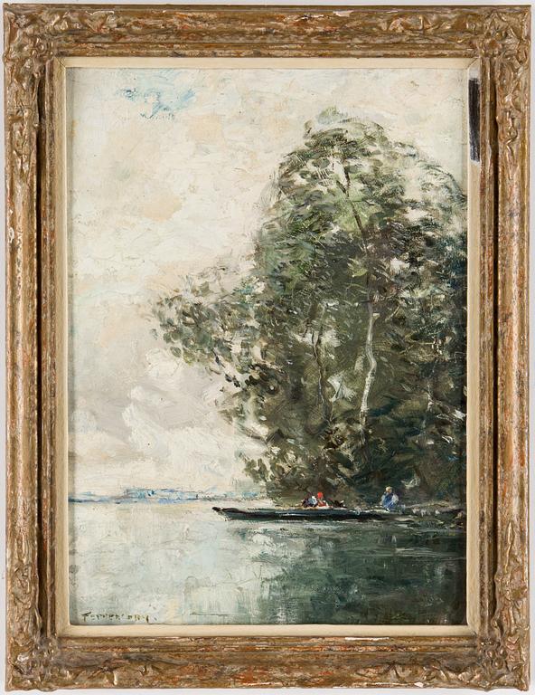 ARTHUR DOUGLAS PEPPERCORN, oil on board, signed.