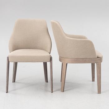 Rodolfo Dordoni, five 'Chelsea' armchairs and one chair, Molteni.
