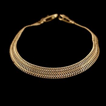 ARMBAND, 18K guld, Italien. Vikt ca 11 g.