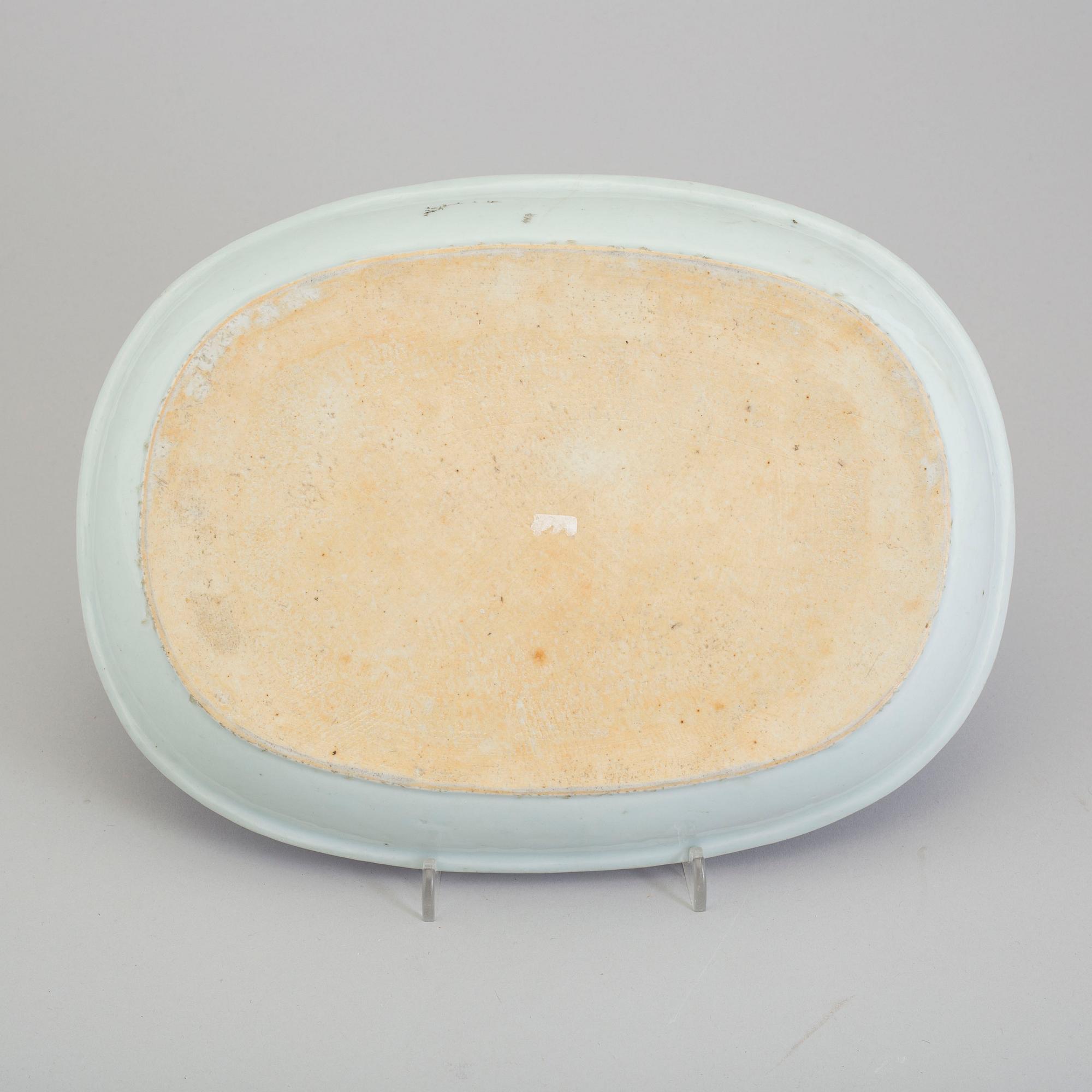 FAT, kompaniporslin. Qing dynastin, Qianlong (1736-95).