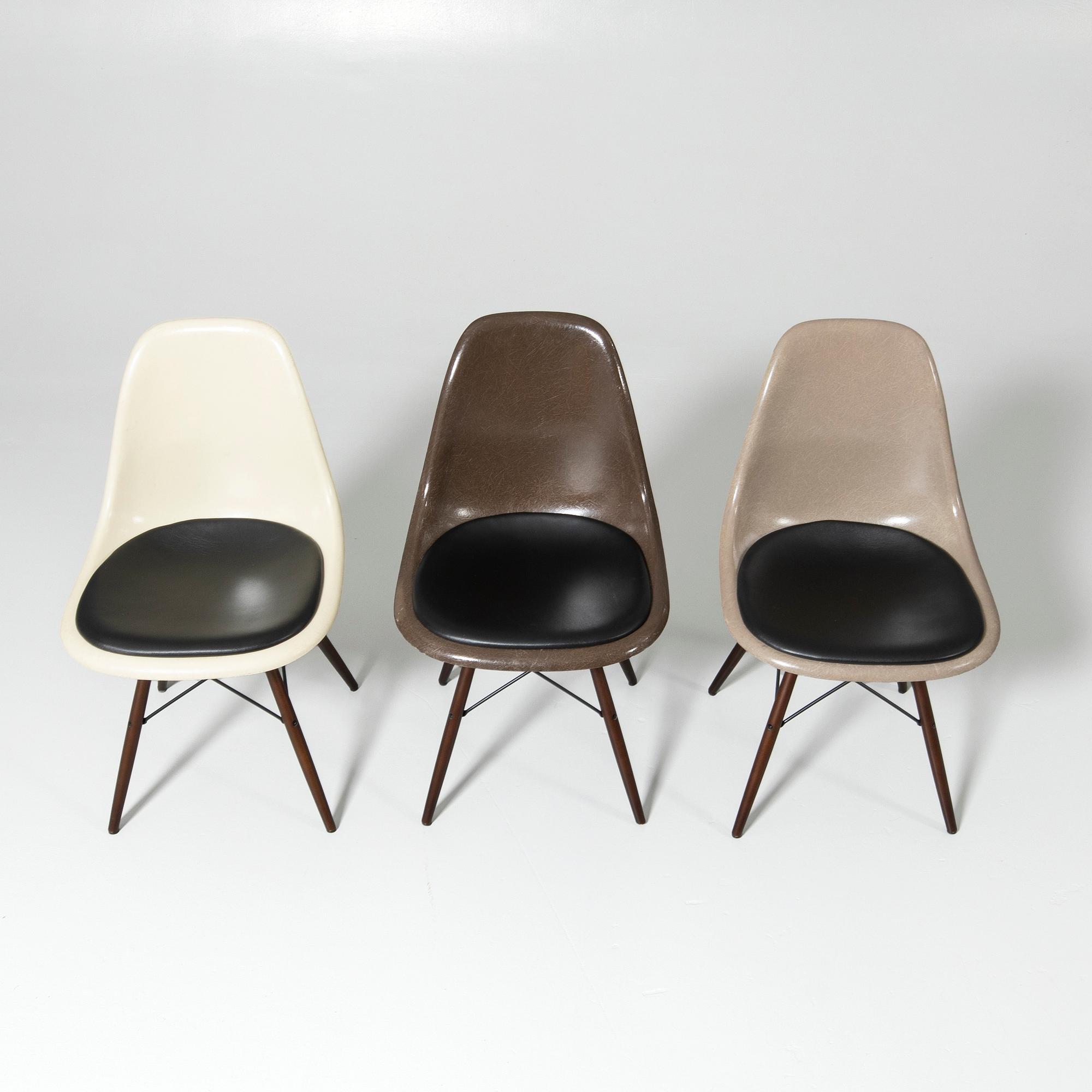 Charles & Ray Eames, stolar, 6 st, "DSW", Herman Miller, 1960-tal.