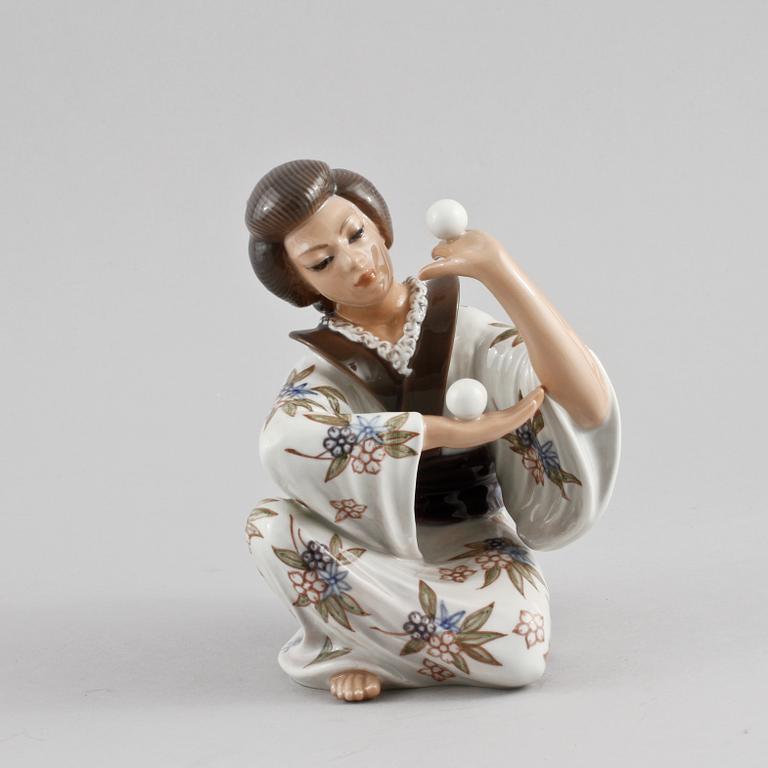 FIGURIN, porslin, Dahl Jensen, Danmark, 1900-tal.