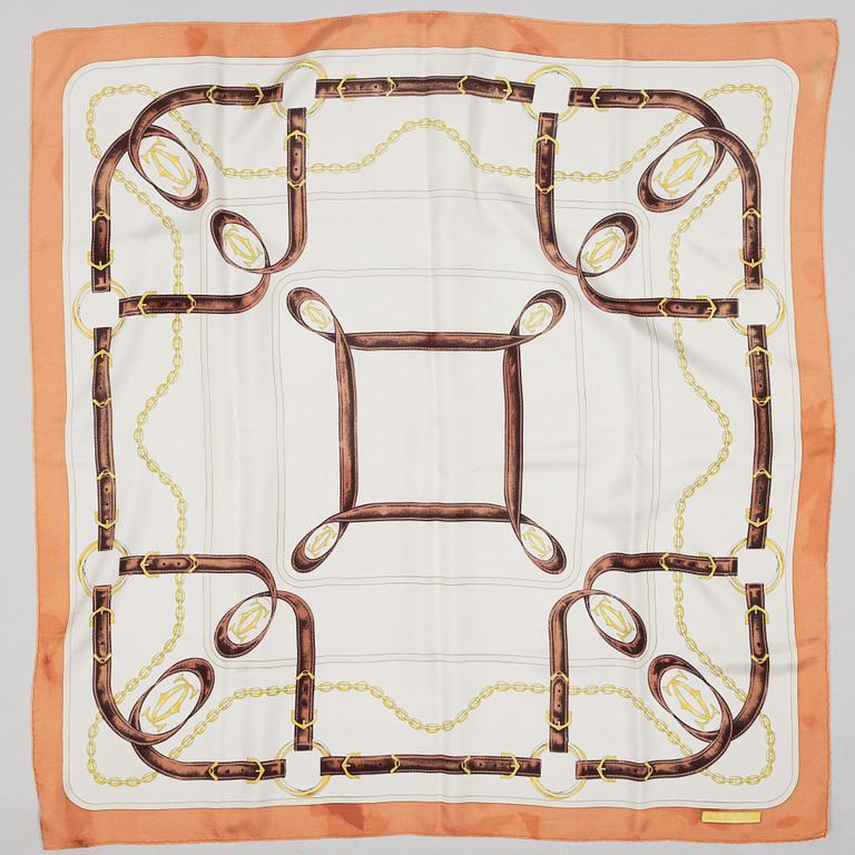 Cartier, scarf.